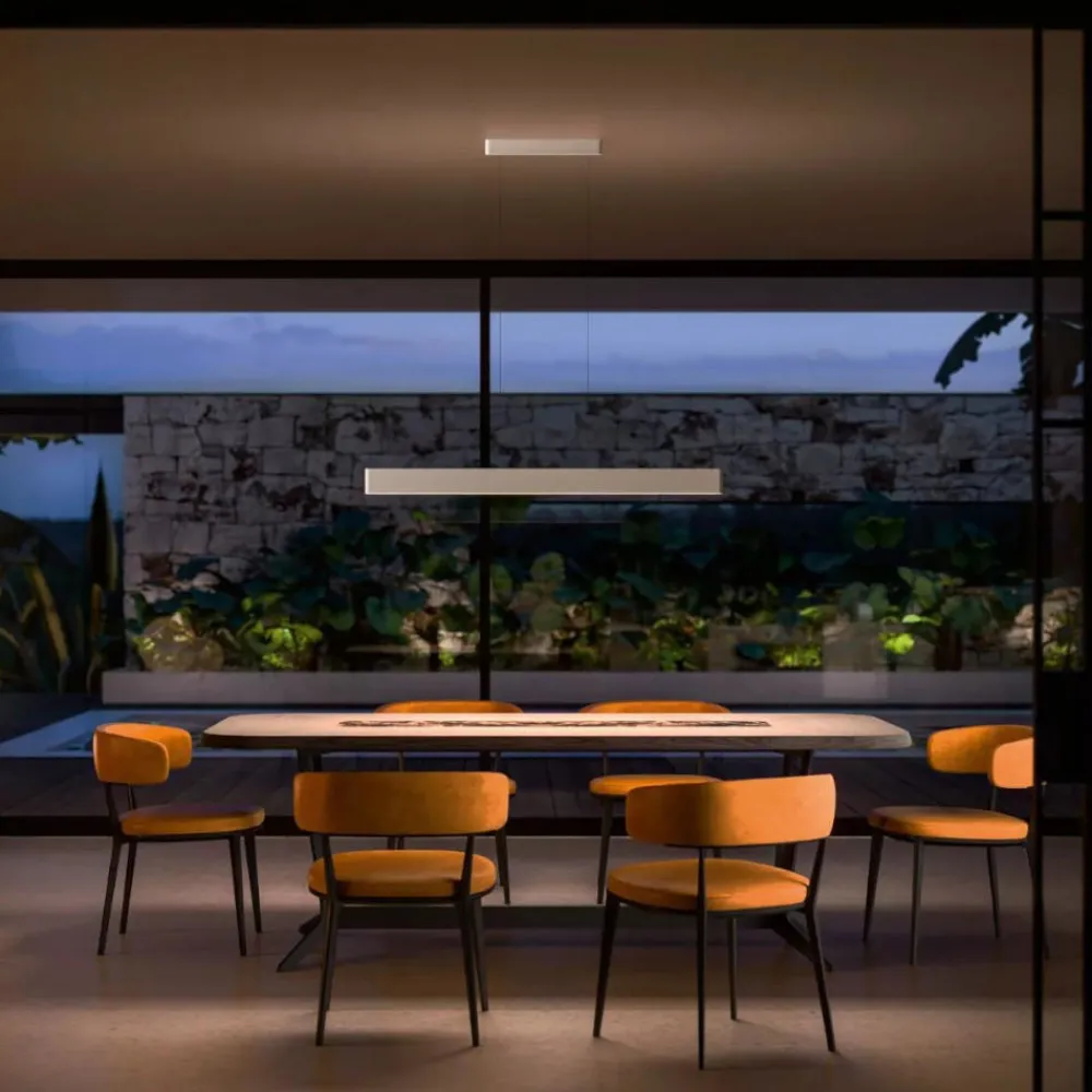 Lampadari Moderni-Linea Light Lampadario moderno led 3000k bianco satori