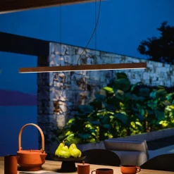 Lampadari Moderni-Linea Light Lampadario moderno led 3000k corten ip65 lira