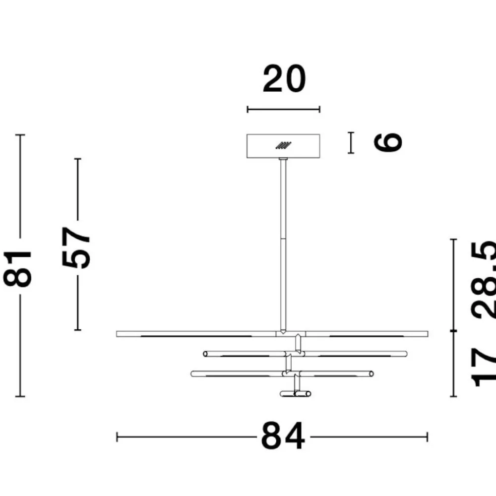 Lampadari Moderni-Selezionato da Mazzolaluce Lampadario moderno led 3000k dimmerabile ottone minimalista