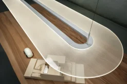 Lampadari Moderni-Stilnovo Lampadario moderno led 47w dimmerabile per soggiorno optiline