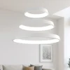 Lampadari Moderni-Affralux Lampadario moderno led 102w 3200k anelli diodi