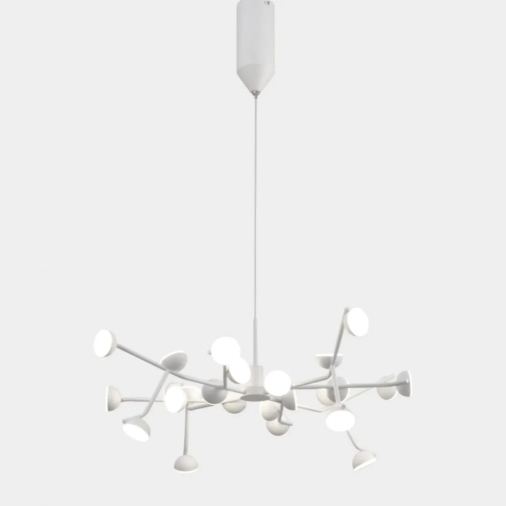 Lampadari Moderni-Selezionato da Mazzolaluce Lampadario moderno led 72w 3000k bianco per soggiorno