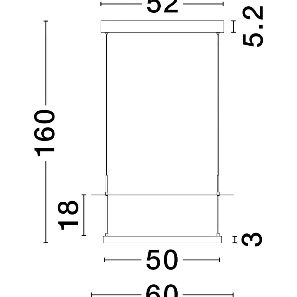 Lampadari Moderni-Selezionato da Mazzolaluce Lampadario moderno led 40w 3000k dimmerabile per sala da pranzo