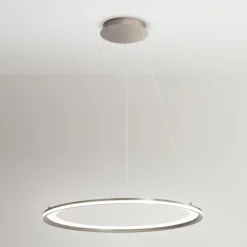 Lampadari Moderni-Perenz Illuminazione Lampadario moderno led 98w 3000k grigio titanio edge perenz
