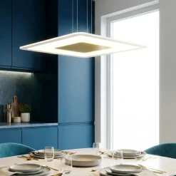Lampadari Moderni-Linea Light Lampadario moderno led 38w 3000k oro aruba
