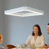 Lampadari Moderni-Vivida International Lampadario 80 moderno led 80w 3000k quadrato inner s vivida