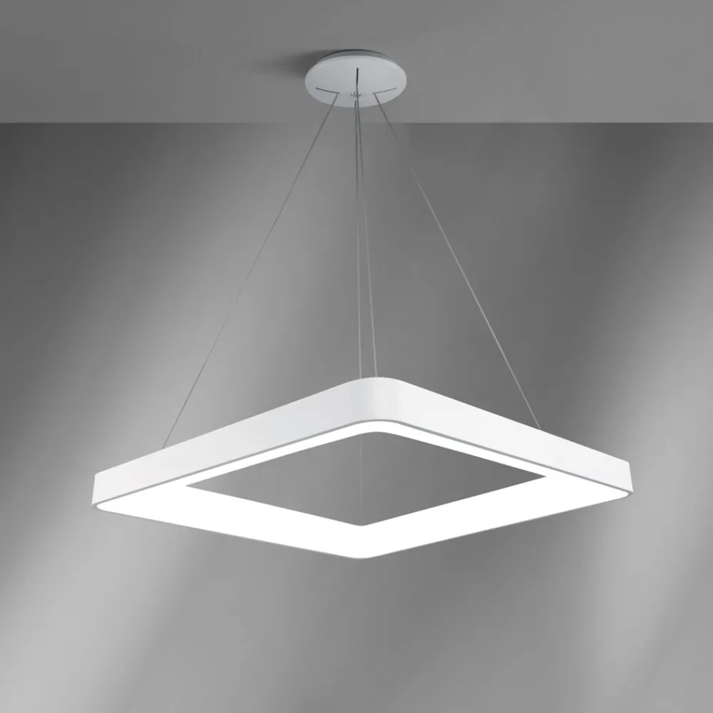 Lampadari Moderni-Vivida International Lampadario 80 moderno led 80w 3000k quadrato inner s vivida