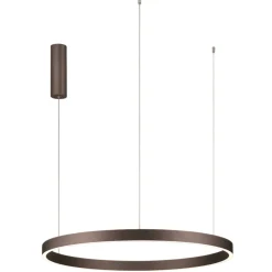 Lampadari Moderni-Selezionato da Mazzolaluce Lampadario moderno marrone caffe led 3000k per soggiorno