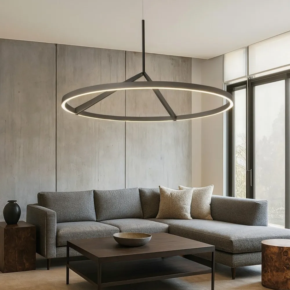 Lampadari Moderni-Vivida International Lampadario moderno meridiana bronzo led 51w 3000k 4000k vivida