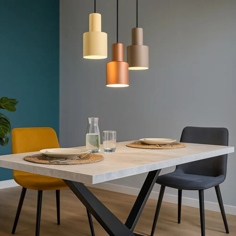 Lampadari Moderni-Selezionato da Mazzolaluce Lampadario moderno multicolor per tavolo