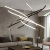 Lampadari Moderni-Top Light Lampadario moderno nero led 88w 3000k tornado toplight