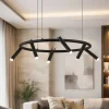 Lampadari Moderni-Ondaluce Lampadario moderno nero 6 luci led orientabili led 3000k teddy
