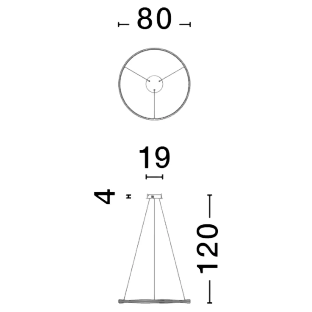 Lampadari Moderni-Selezionato da Mazzolaluce Lampadario moderno nero oro anello led 2700k-5000k con telecomando