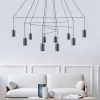 Lampadari Moderni-Selezionato da Mazzolaluce Lampadario moderno nero per salotto design particolare