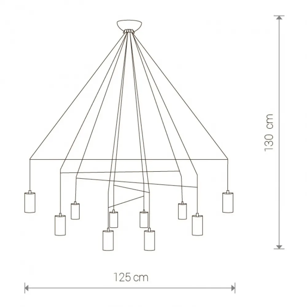 Lampadari Moderni-Selezionato da Mazzolaluce Lampadario moderno nero per salotto design particolare