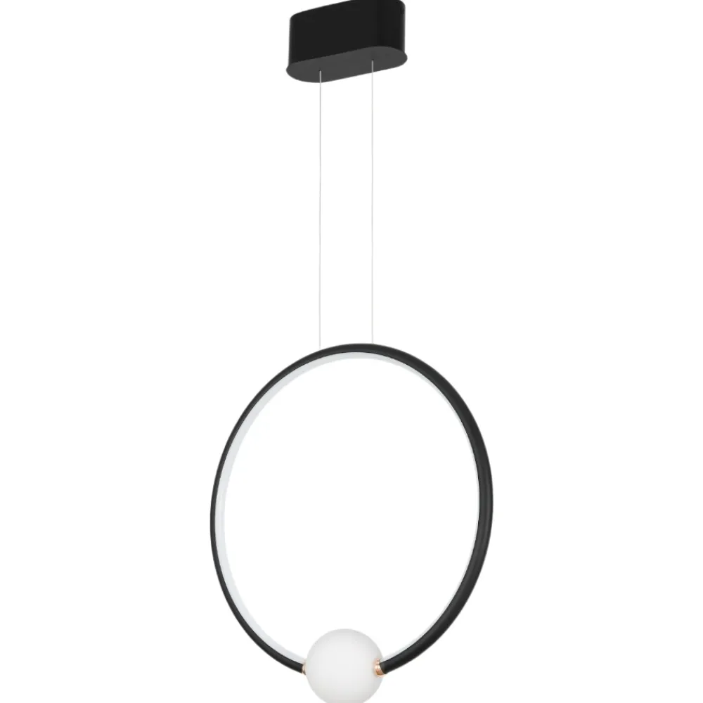 Lampadari Moderni-Selezionato da Mazzolaluce Lampadario moderno nero per soggiorno