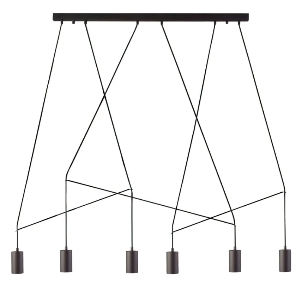 Lampadari Moderni-Selezionato da Mazzolaluce Lampadario moderno nero per tavolo da soggiorno