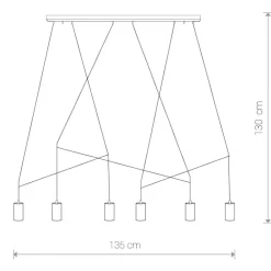 Lampadari Moderni-Selezionato da Mazzolaluce Lampadario moderno nero per tavolo da soggiorno