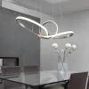Lampadari Moderni-Selezionato da Mazzolaluce Lampadario moderno nichel opaco led 27w 3000k per soggiorno