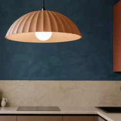 Lampadari Cucina-Ondaluce Lampadario moderno rustic in cemento ruggine