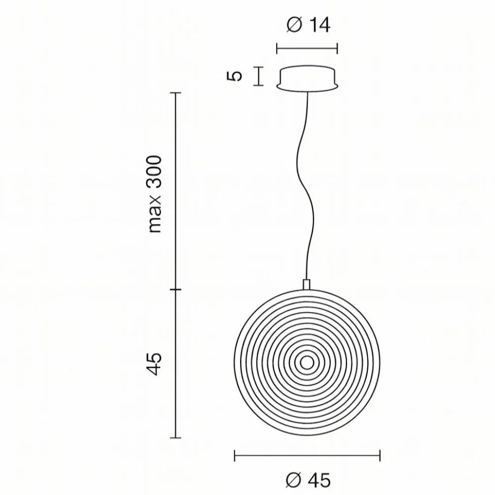 Lampadari Moderni-Ondaluce Lampadario moderno jokey gr vetro rosa led 3000k 45cm