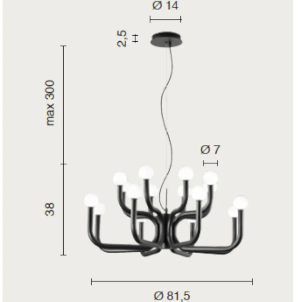 Lampadari Moderni-Ondaluce Lampadario moderno oro derby sfere vetro