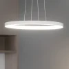 Lampadari Moderni-Vivida International Lampadario moderno ovale bianco led 40w 3000k 4000k vivida lifering-o