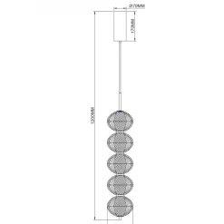 Lampadari Moderni-Selezionato da Mazzolaluce Lampadario moderno pendente led cct con telecomando vetri bianchi
