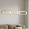 Lampadari Moderni-Selezionato da Mazzolaluce Lampadario moderno per salotto oro led 3000k dimmerabile