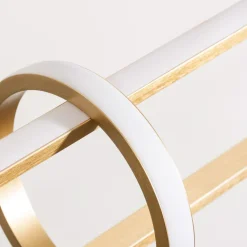 Lampadari Moderni-Selezionato da Mazzolaluce Lampadario moderno per salotto oro led 3000k dimmerabile
