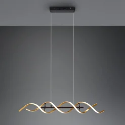 Lampadari Moderni-Selezionato da Mazzolaluce Lampadario moderno per salotto led da 2300k a 4000k colore oro
