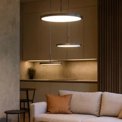 Lampadari Moderni-Vivida International Lampadario moderno per soggiorno led 45w 3000k 4000k nero vivida
