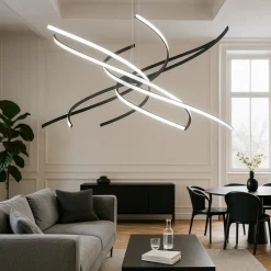 Lampadari Moderni-Top Light Lampadario moderno per soggiorno led 88w 4000k toplight tornado