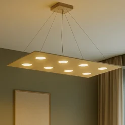Lampadari Moderni-Top Light Lampadario moderno per soggiorno sabbia toplight area