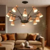 Lampadari Moderni-Selezionato da Mazzolaluce Lampadario moderno per soggiorno design nero rame