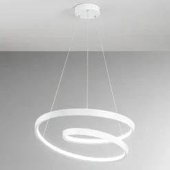 Lampadari Moderni-Perenz Illuminazione Lampadario moderno per soggiorno led 55w cct ritmo perenz bianco