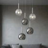Lampadari Moderni-Top Light Lampadario moderno per soggiorno vetri pendenti a grappolo