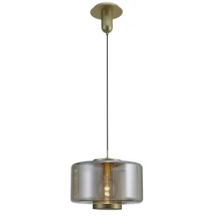 Lampadari Moderni-Selezionato da Mazzolaluce Lampadario moderno per soggiorno vetro bronzo