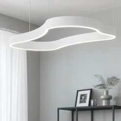 Lampadari Moderni-Selezionato da Mazzolaluce Lampadario moderno per soggiorno design bianco led 3000k