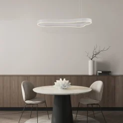 Lampadari Moderni-Selezionato da Mazzolaluce Lampadario moderno per soggiorno design bianco led 3000k