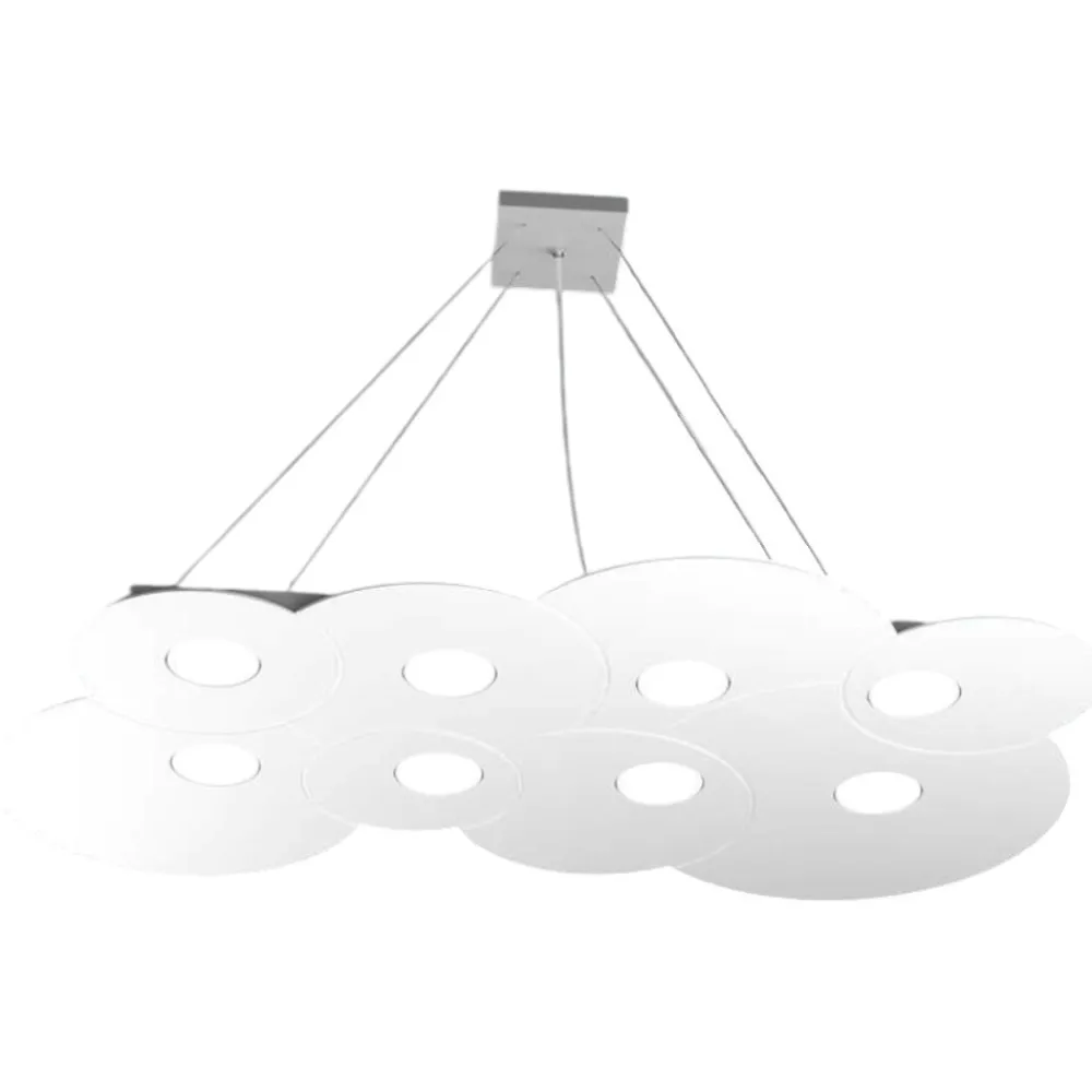 Lampadari Moderni-Top Light Lampadario moderno per soggiorno bianco cloud toplight