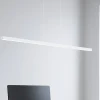 Lampadari Moderni-Selezionato da Mazzolaluce Lampadario moderno per tavolo da pranzo bianco led 3000k dimmerabile