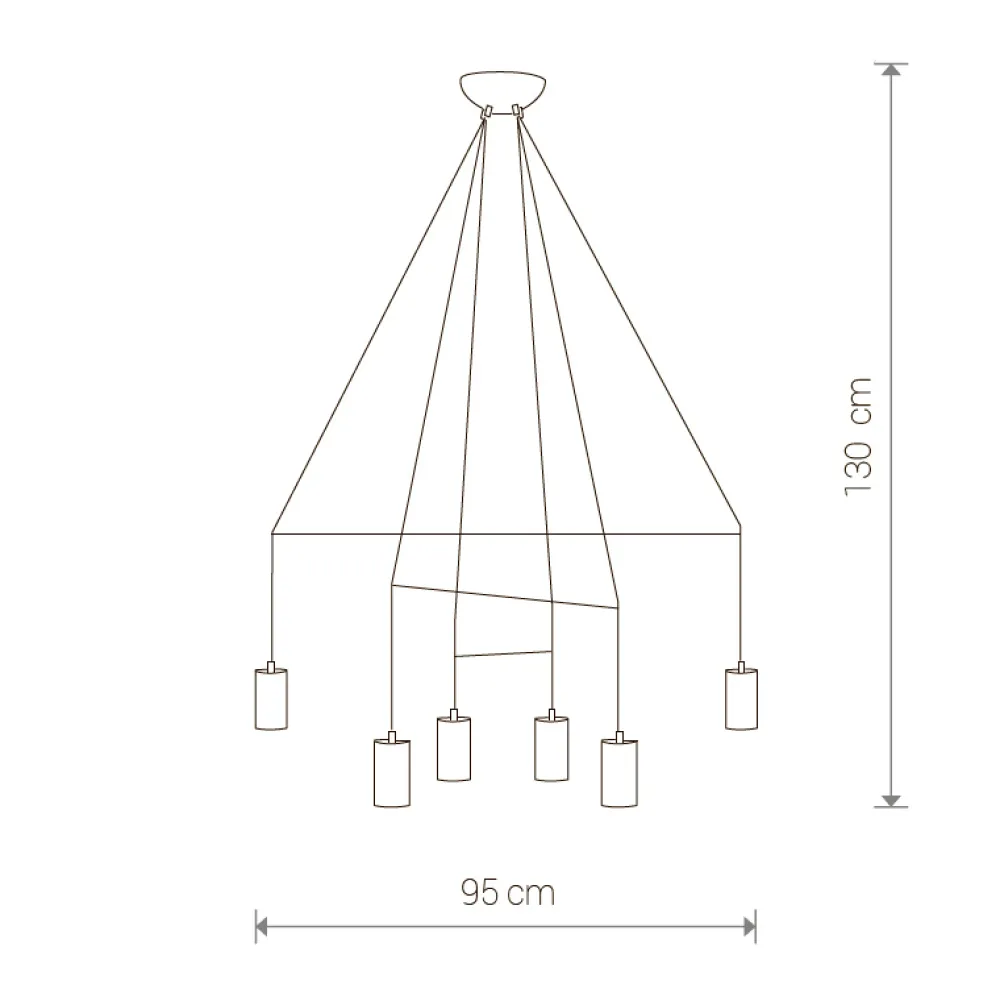 Lampadari Moderni-Selezionato da Mazzolaluce Lampadario moderno per tavolo soggiorno fili nero