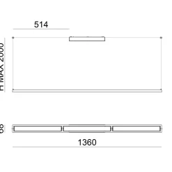Lampadari Moderni-Stilnovo Lampadario moderno per ufficio led nero per tavolo tablet