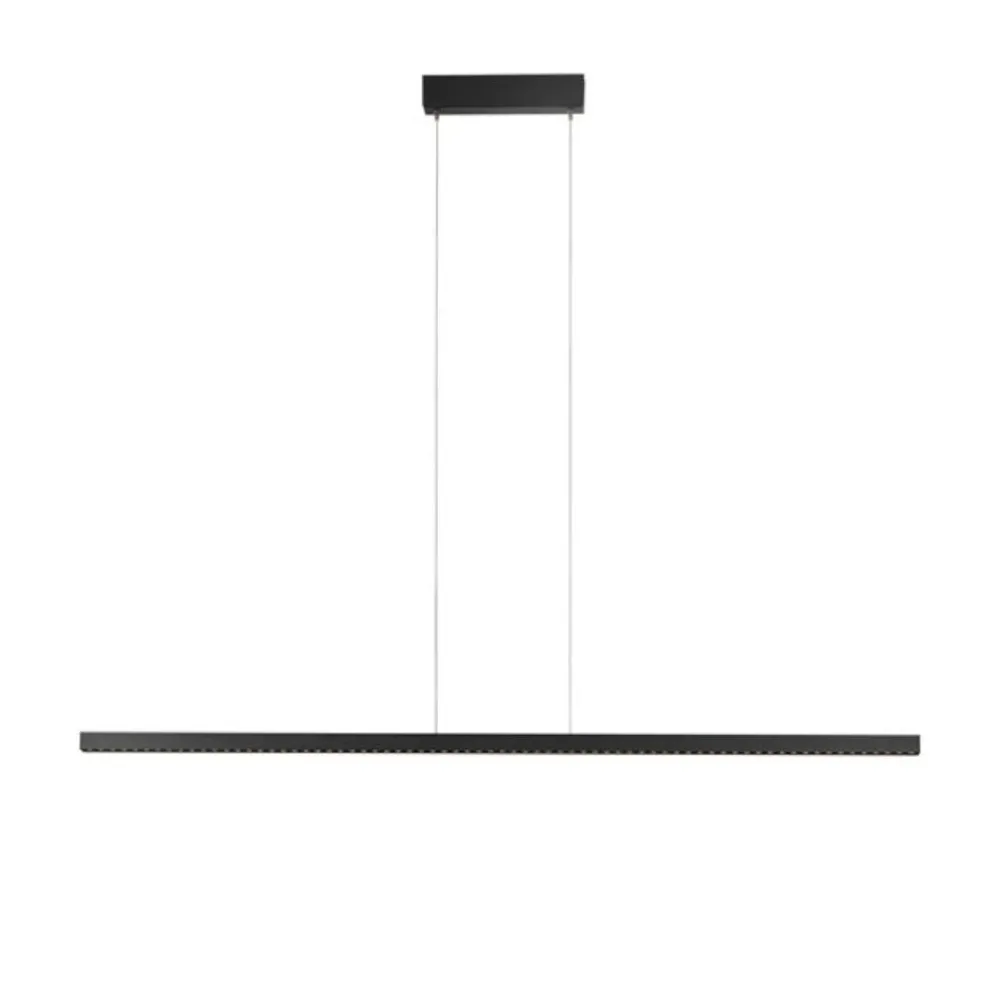 Lampadari Moderni-Selezionato da Mazzolaluce Lampadario moderno per ufficio minimalista nero led 3000k dimmerabile