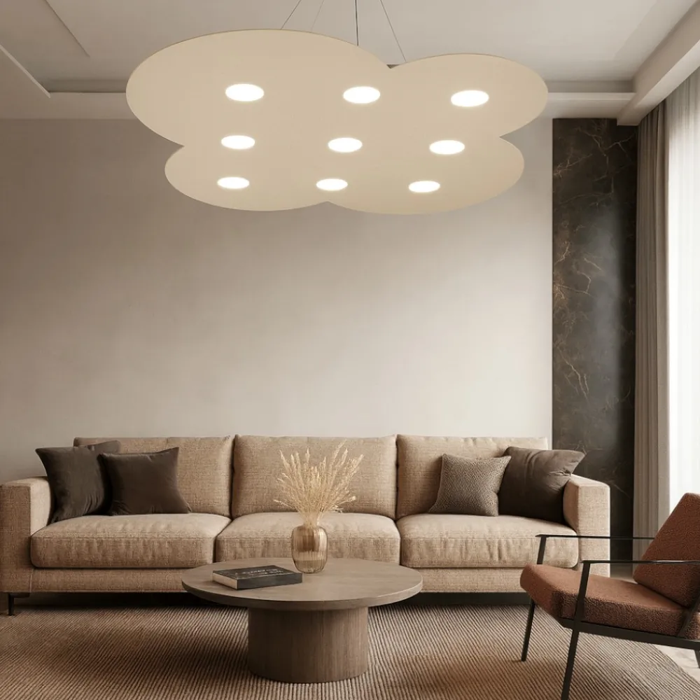 Lampadari Moderni-Top Light Lampadario moderno sabbia cloud