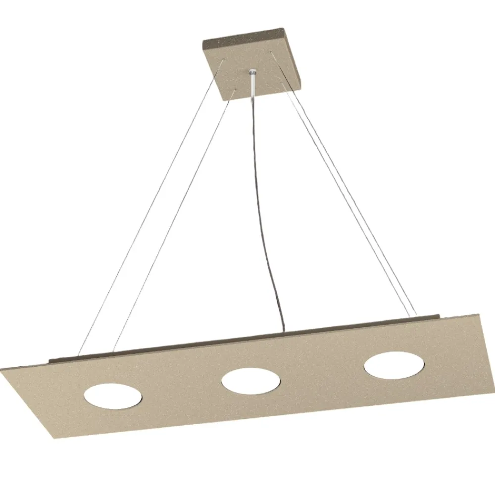 Lampadari Moderni-Top Light Lampadario moderno sabbia rettangolare area