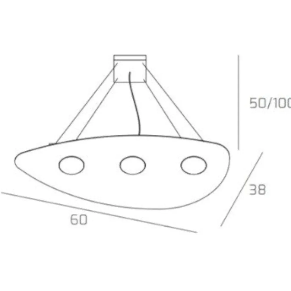 Lampadari Moderni-Top Light Lampadario moderno sabbia toplight shape design