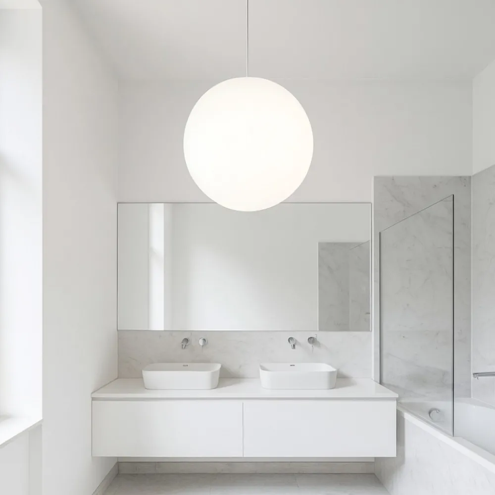 Lampadari Moderni-Linea Light Lampadario moderno sfera led 3000k oh! ip65