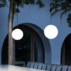 Lampadari Moderni-Linea Light Lampadario moderno sfera led 3000k oh! ip65